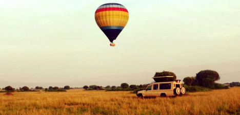 Hot air balloon safari in Rwanda