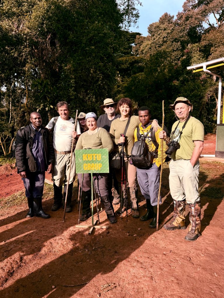 Gorilla Habituation group with cameras in Bwindi Uganda: Can I Take Photographs During Gorilla Habituation in Uganda?