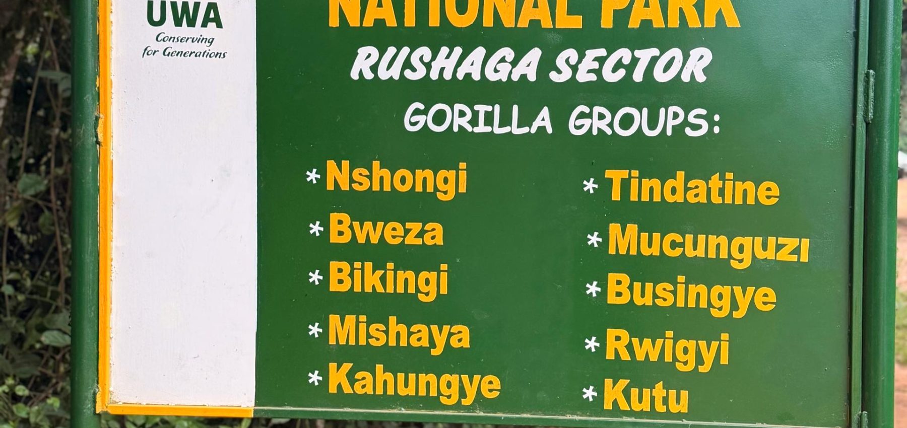 Rushaga Sector of Bwindi Impenetrable National Park – Gorilla Uganda journal